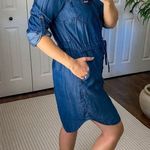 Tommy Hilfiger Chambray Shirt Dress in Denim Blue - Retail $99 Photo 2