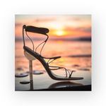 new Lemonade 𖦹 Briana Bamboo Ankle Wrap Stiletto Heel Sandals 𖦹 Black 𖦹 8M 𖦹 Size 8 Photo 14