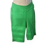 Belle by Kim Gravel Women’s Ponte Bermuda Shorts – Lush Green Size 2 NWOT Photo 5