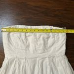 J.Crew  white swiss dot strapless cotton mini dress size 6 Photo 8