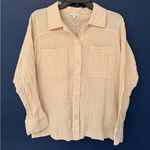 Johnny Was  Calme Double Pocket Shacket Cotton Women’s Cream Size XS Photo 1