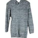 LC Lauren Conrad NWT Lauren Conrad Sweater Womens S Gray Fuzzy Knit Off Shoulder Cozy Neutral Photo 4