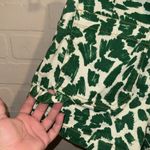 Maeve Anthropologie shortsGreen Cream Print Size 27 pockets denim like Photo 3