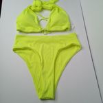 ⭐️Peddney neon yellow bikini set size large Photo 1