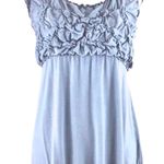 Kenar Blue Ruched Sleeveless Top Photo 0