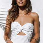 Petal and Pup Rosetta White Strapless Cut Out Midi Dress 16 Photo 2