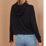 LNA  X Aritzia Raven Black Waffle Hoodie Photo 4