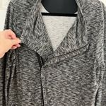 G.H. Bass &Co. G H Bass Women's Black and Gray Asymmetrical Zip Knit Jacket Sz M - L Photo 8