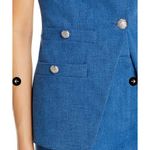 Veronica Beard  Tamara Denim Vest Sleeveless Blazer Jacket Size‎ 10 Blue Photo 4