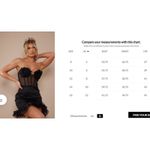 Pretty Little Thing PTL  Black Shell Frill Cup Corset Bodycon Dress Size 12 NEW Photo 10