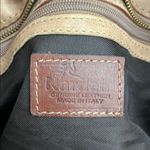 Nardelli Italian Made Tan Leather with Calf hair Large Shoulder Bag Brown Photo 1