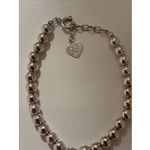 JNCO JN Sterling 925 Silver Jingle Heart Charm Bead Bracelet 8 In 13g Photo 2
