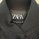 ZARA Satin Cropped Bomber Jacket Photo 2
