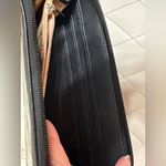 Stone Mountain Large Wrinkle Zip Around Wristlet Wallet Black Leather Photo 8