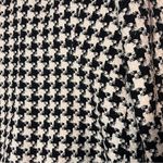 Linda Allard Ellen Tracy Houndstooth Blazer Silk Black Cream Womens Size 6 Photo 7