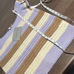 Stylish Lavender and Tan Women's Casual Top Purple Size M Photo 1