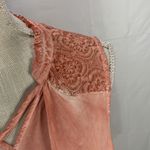 Umgee Mineral Washed Coral Sleeveless Swing Dress Size Large Photo 3