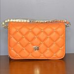 Michael Kors Badgley Mischka Coral Quilted Women’s Small Crossbody Photo 0