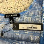 Steve Madden NWT  Carly Azure Blue White Maxi Sundress Floral Women’s Size L Photo 6