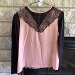 Metaphor  colorblock lace long sleeve top size XS Photo 0
