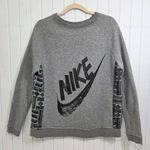 Nike  SPORTSWEAR RALLY CREW GRAY Sweatshirt‎ with Black logo Size M Photo 1