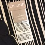 Chico's Chico’s Reversible Floral & Black and White Striped Bomber Jacket Sz 10 / 1 Photo 14