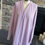 Michelle Mae thermal fleece long cardigan hoodie Purple Photo 8