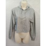 Series 8 crop hooded sweatshirt Grey large athletic yoga‎ workout Gray Photo 6