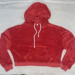 Dippin' Daisy's Red Lightweight Oversized Terry Cloth Sweatshirt Hoodie Sz Sm Photo 0