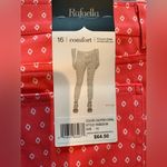 Rafaella  Comfort Stretch Pull On Printed Knit Twill Coral Pants Size 16 NEW Photo 4