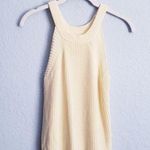 Pink Lily Yellow Knit Crop Top Photo 0