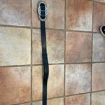 Chico's BOHO WESTERN CONCH LEATHER BELT BLACK Photo 3