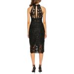 Bardot Isa Crochet Lace Cocktail Sheath Dress French Black Size L 10 NWT Photo 3