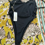 Siempre‎ Golden Taurus Black Women's Swimsuit with Rhinestones size Small Photo 10
