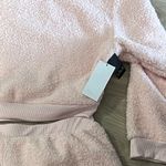 Rene Rolf Fleece Crop Top Shorts Cozy Pink Fleece Lounge Set Size XL Photo 3