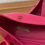 Melissa  Pink/Orange Feeling II Metal Bow Jelly Flats Size 39 Photo 6