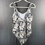 Nicole Miller "Moonless Night" Print Black White Swimsuit Women's Large NWT Photo 5