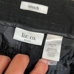 Liz & Co Black Dress Pants Womens 6 Petite Straight Leg Trousers Size 6P Photo 9