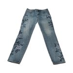 Driftwood  Jackie High Rise Straight Leg Embroidered Floral Women Jeans Size 28 Photo 0