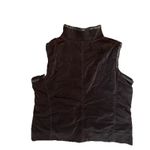 J. Jill Women’s Faux Suede Vest 2X Faux Fur Lined Chocolate Brown Size XXL Photo 1