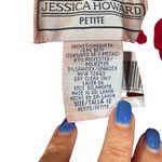 Jessica Howard  Red Embroidered Floral Opened Front Blazer Jacket Women Sz 12P Photo 7