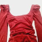 MORE TO COME Blaire Mini Dress in Wine XS Red Photo 2