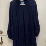 CeCe Blue Polka Dot Dress Photo 0