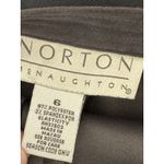 Norton Mcnaughton Womens Maxi Skirt Size 6 Grey Floral Faux Suede Vamp Goth Photo 3