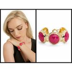 Trina Turk 💕💕 Large Round Bezel Set Dome Bracelet Photo 1