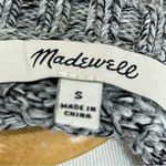 Madewell Plaza Slouchy Fit Knit Sweater Gray/Black Space Dye S Photo 5