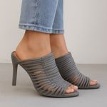 Vero Cuoio Gray Strappy Heels Size 7 Photo 0