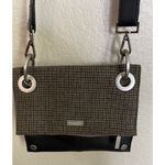 Hammitt  Montana Reversible Edison Houndstooth Black Tan Crossbody‎ Bag Purse Photo 2