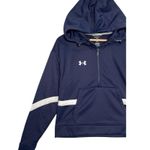 Under Armour New  Womens Extra Small Blue Half Zip Hoodie Pull Over Fleece Sporty Photo 5