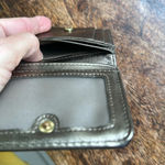 Fossil  Black cow hide leather wallet with gold leather lining Photo 8
